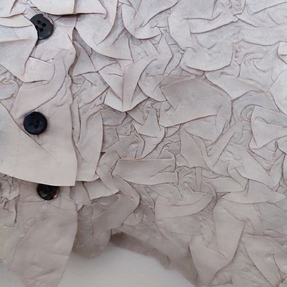 NWT - Rare Crinkle Blouse by PEPLUM Yoshiki Hishinuma (Japan) - Picture 4 of 5